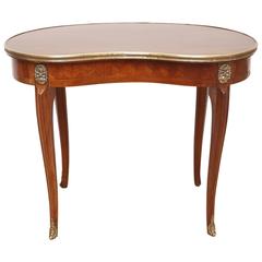 Antique French Kidney Shaped Accent Table