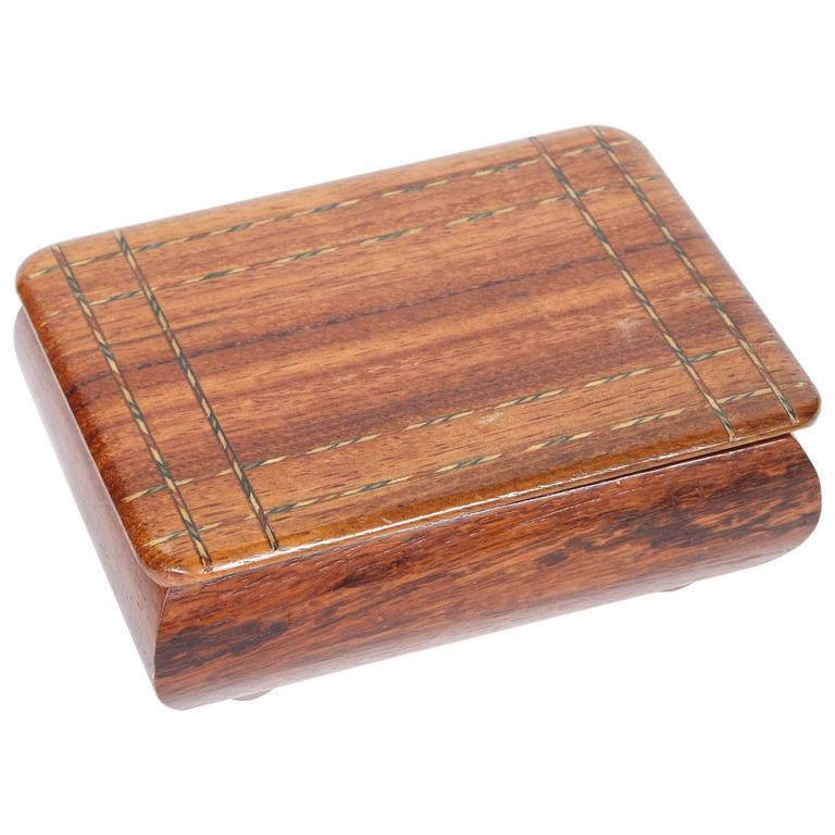 Vintage Wood Cigarette Box at 1stDibs vintage wooden cigarette box