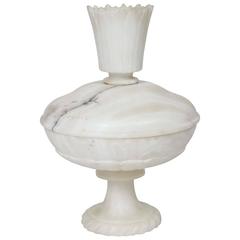 Vintage Alabaster Covered Compote from Italy