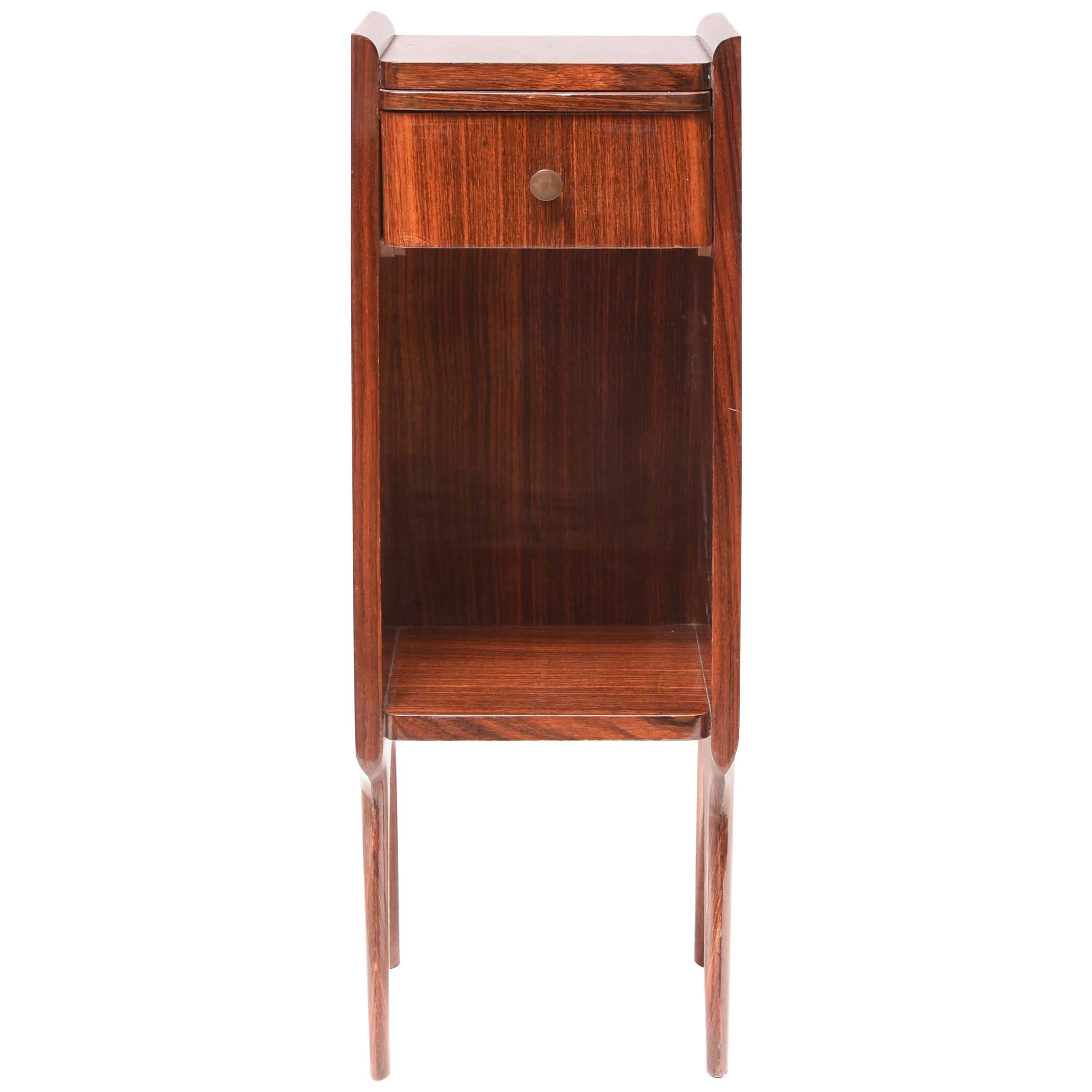 Elegant Rosewood Bedside Attributed to Ico Parisi For Sale