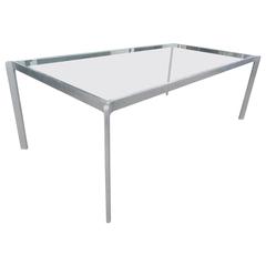 Aluminium Dining Table in the Style of Milo Baughman