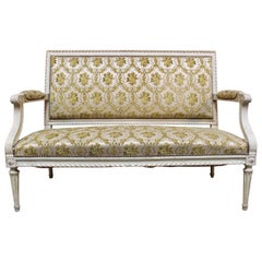 A French Louis XVI Settee with a Painted Finish