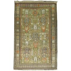 Green Antique Caucasian Rug