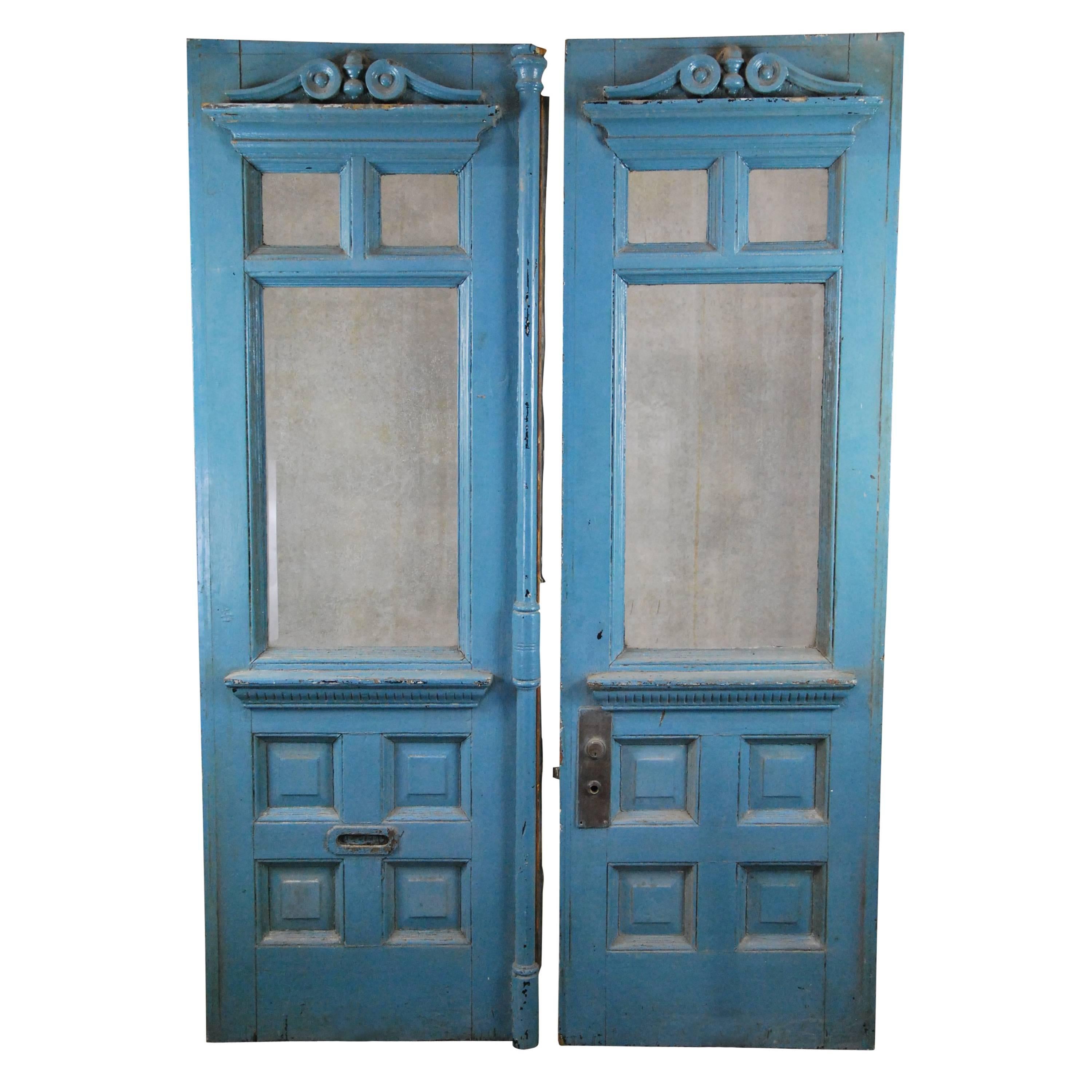 19th Century Montreal Set of Front Entry Doors