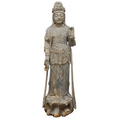 Buddhist Carved Guan Yin Bodhisattva Statue