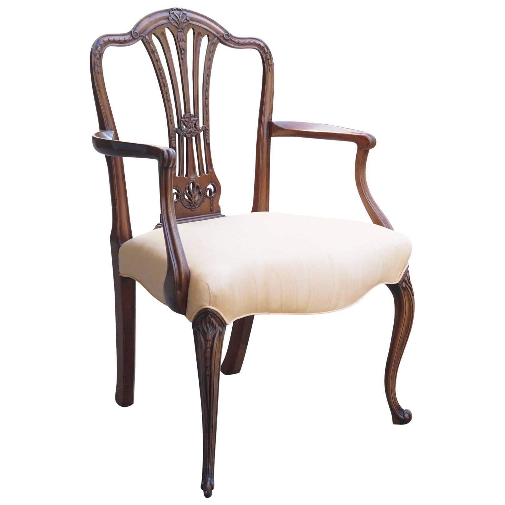 George III Formal Open Armchair For Sale