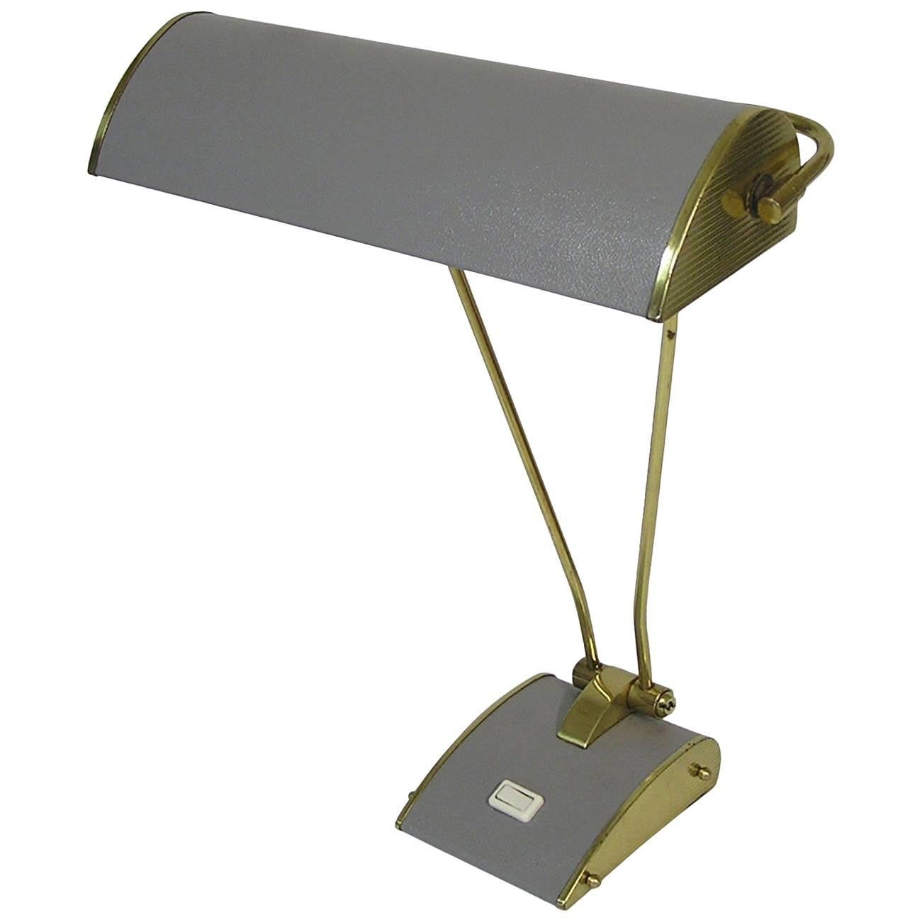1940s Art Deco Desk Lamp by Eileen Gray for Jumo, France For Sale