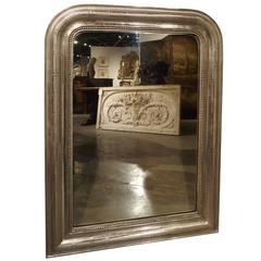 Antique Silverleaf Louis Philippe Mirror, France, Late 1800s