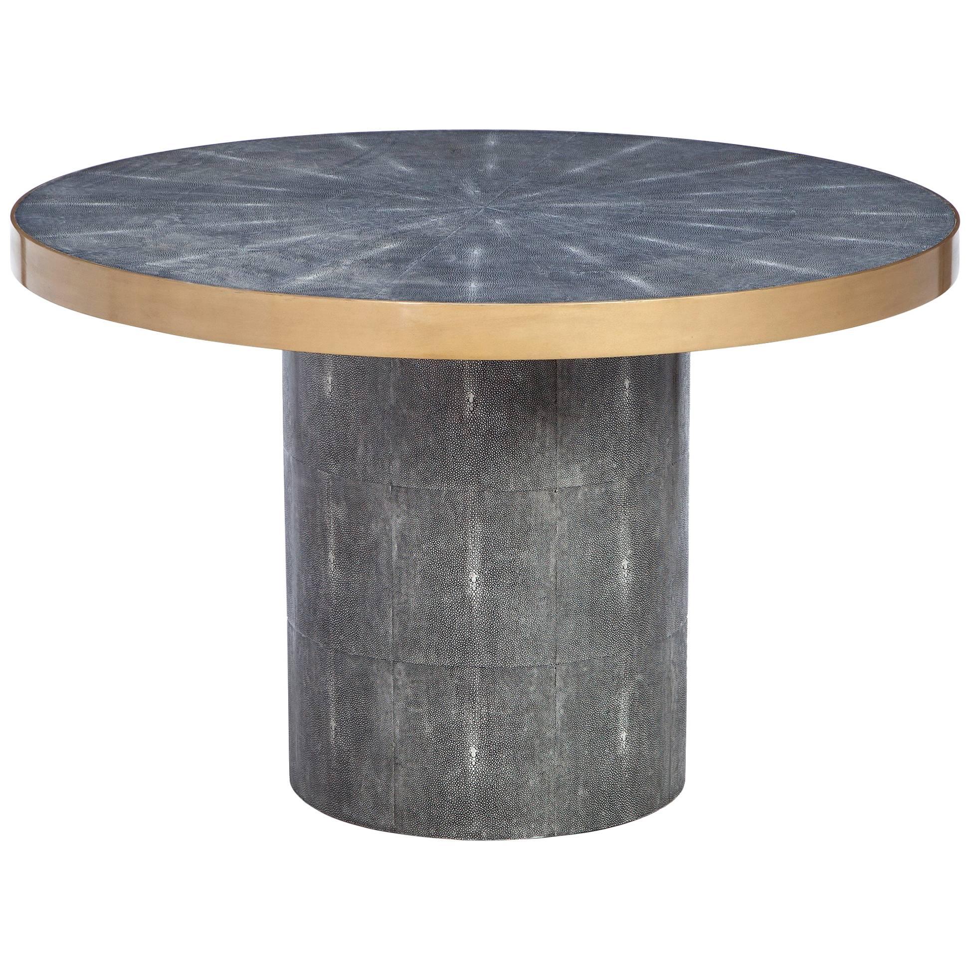 Faux Shagreen Table For Sale