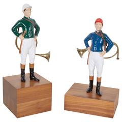 Pair of 21 Club Enamel Painted Tabletop Figurines 9