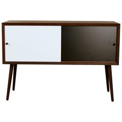 Smoked Oak Sideboard with Black and White Doors by ViaCPH