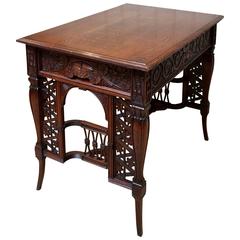 French Carved Oak Table