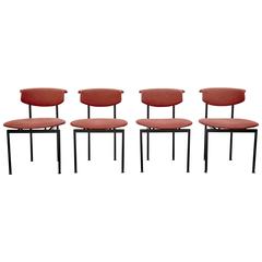 Set of Four Rudolf Wolf Dining Chairs, circa 1960