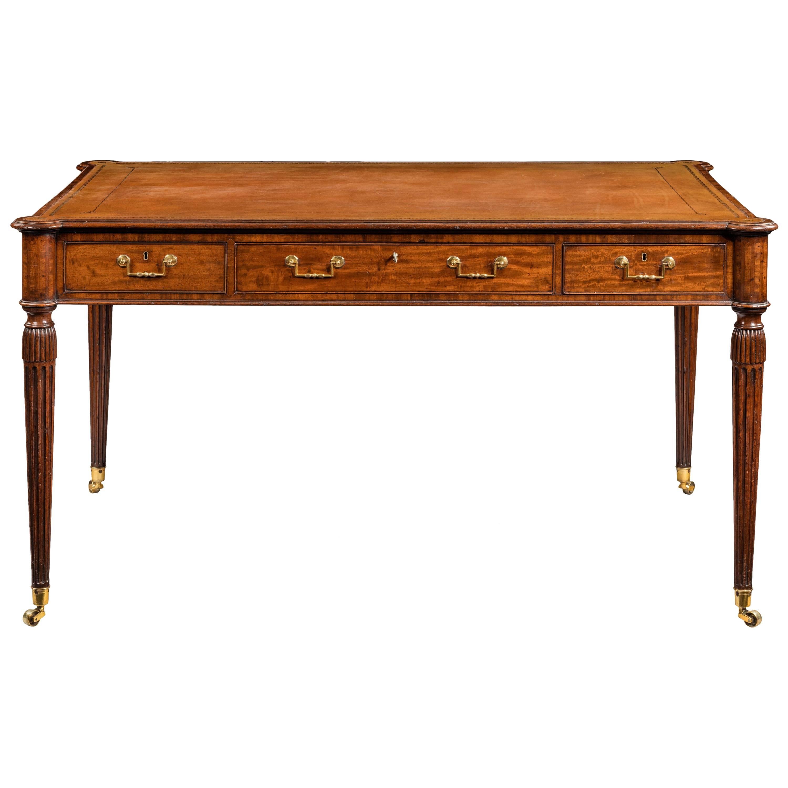 18th Century Mahogany Writing Table For Sale