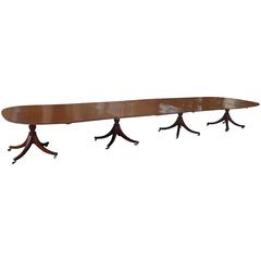 18th Century Georgian Pre Regency Mahogany Four Pedestal Dining Table Gillows 10