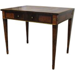 Italian Late 18th Century Louis XVI Desk in Palisander, Walnut and Olive Wood