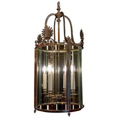 French, Empire Style Silver Plate Lantern, circa 1920