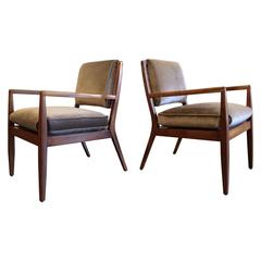 Pair of Modern Walnut Armchairs, USA, 1950s 12