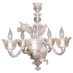 Venetian Glass Chandelier of Nice Small Scale