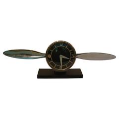 Streamline Airplane Propeller Desk Clock 4