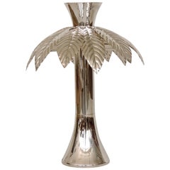 Swanky Italian 1970s Palm Tree Table Lamp