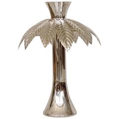 Swanky Italian 1970s Palm Tree Table Lamp 11