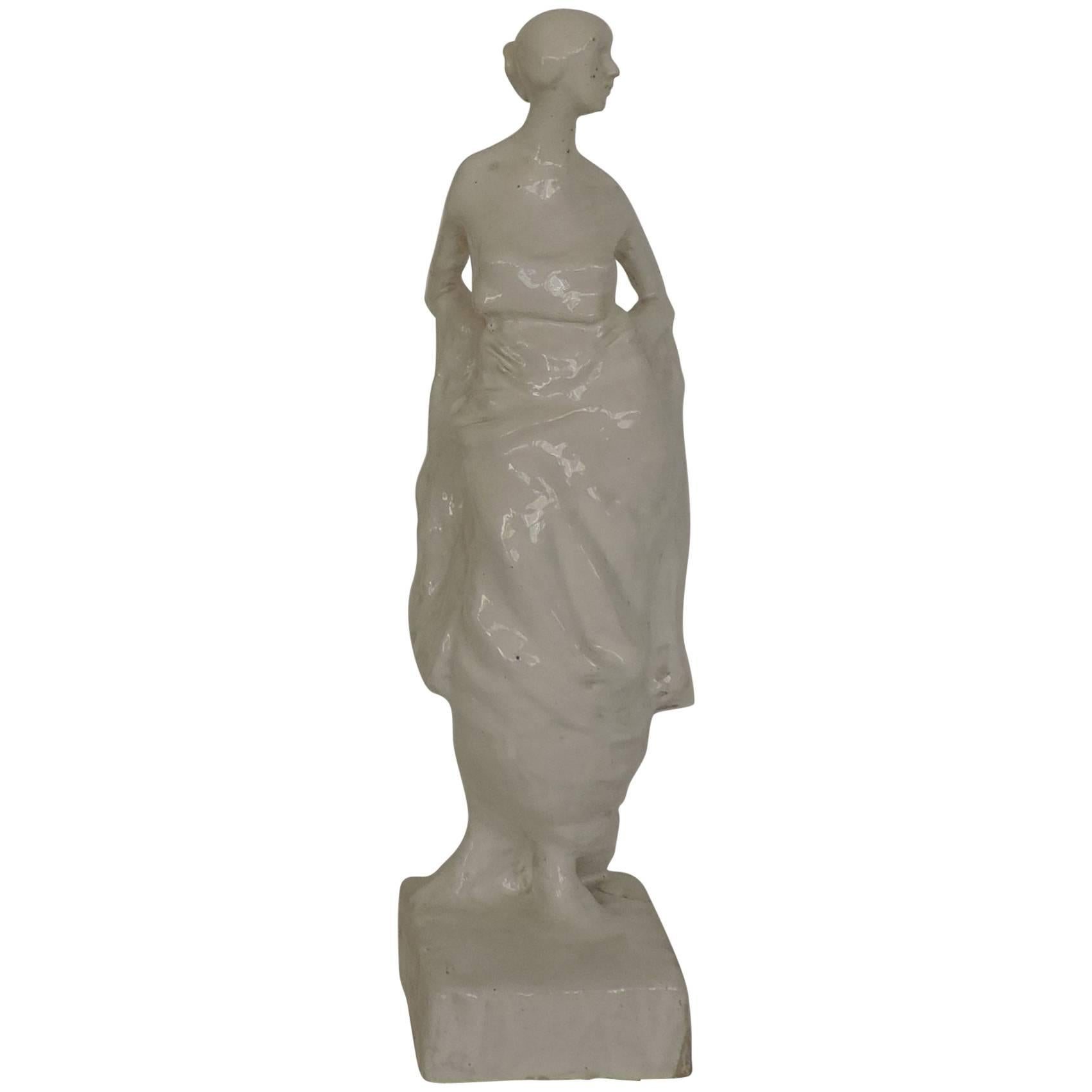 Enrico Mazzolani Female Figure, Italy, 1930s For Sale