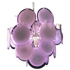 Vistosi Disc Murano Chandelier, 1970s