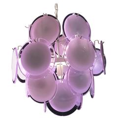 Vistosi Disc Murano Chandelier, 1970s 11
