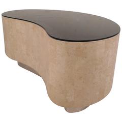 Mid-Century Modern Kidney Shaped Coffee Table by Maitland Smith 11