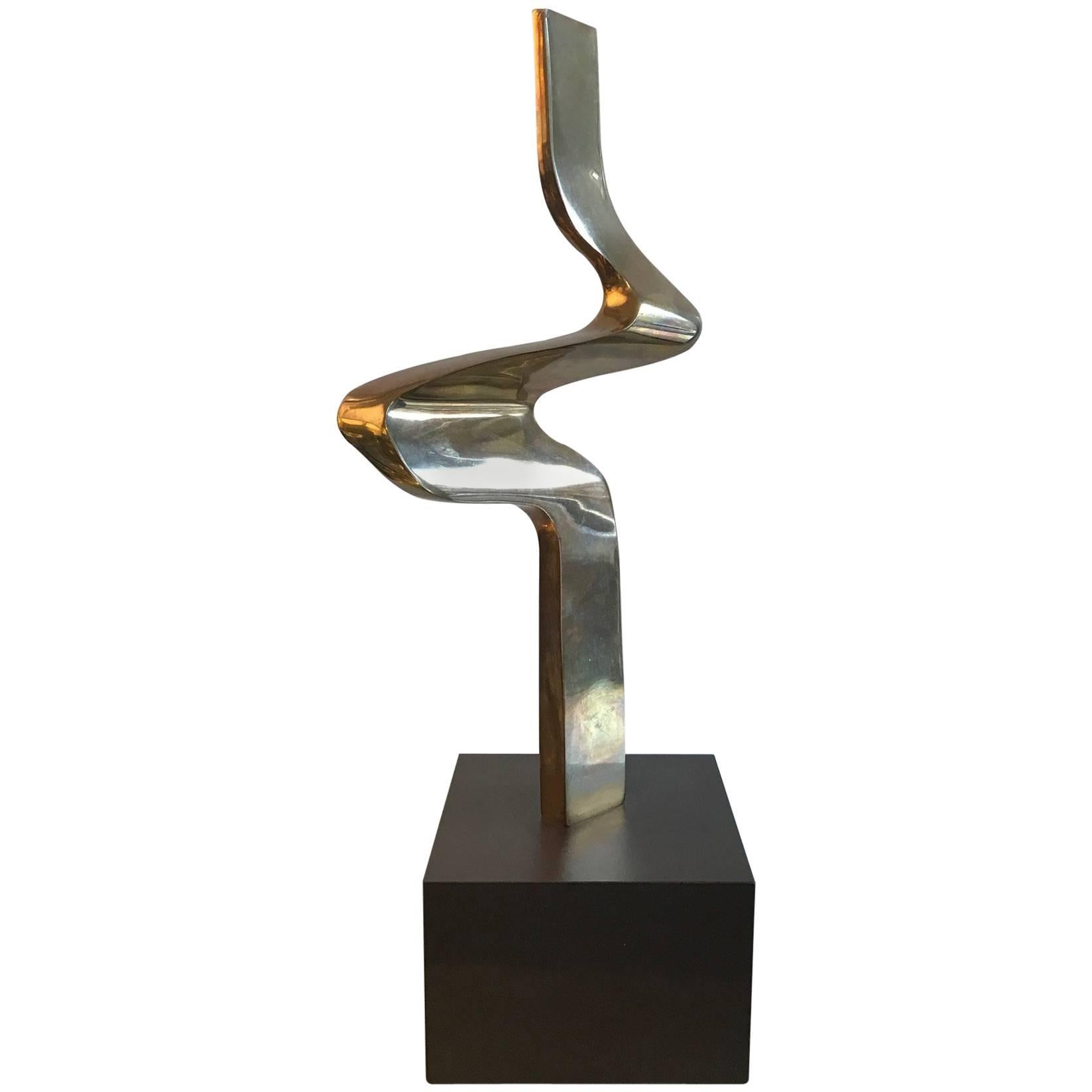 Abstract Bronze Sculpture by Joseph A. Burlini