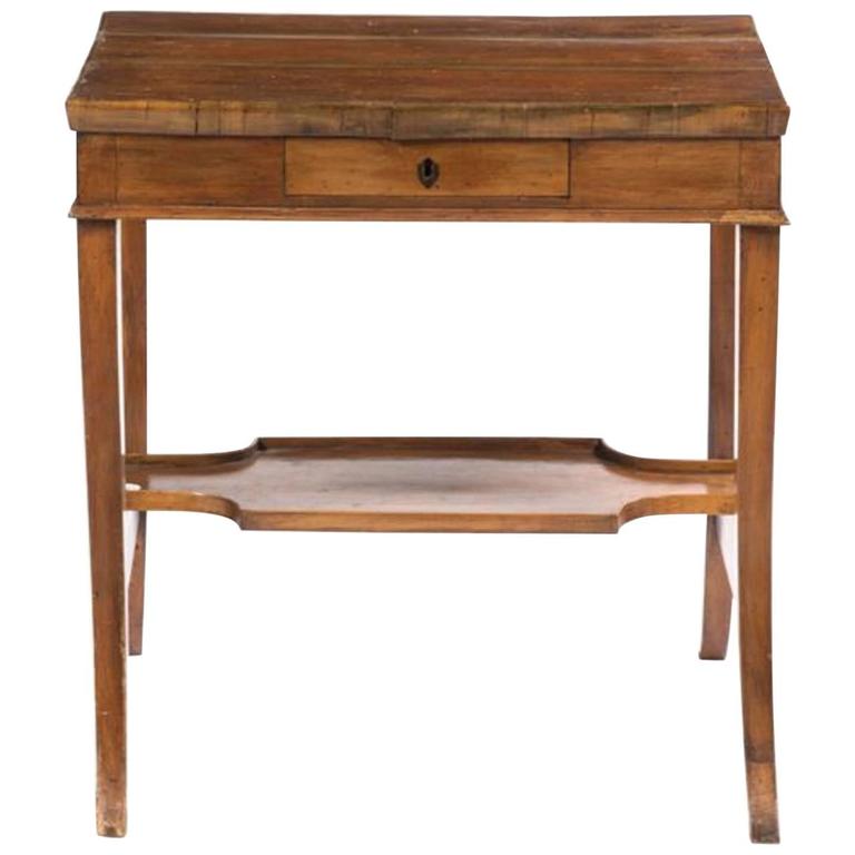 Charming Continental Fruitwood Occasional Table For Sale