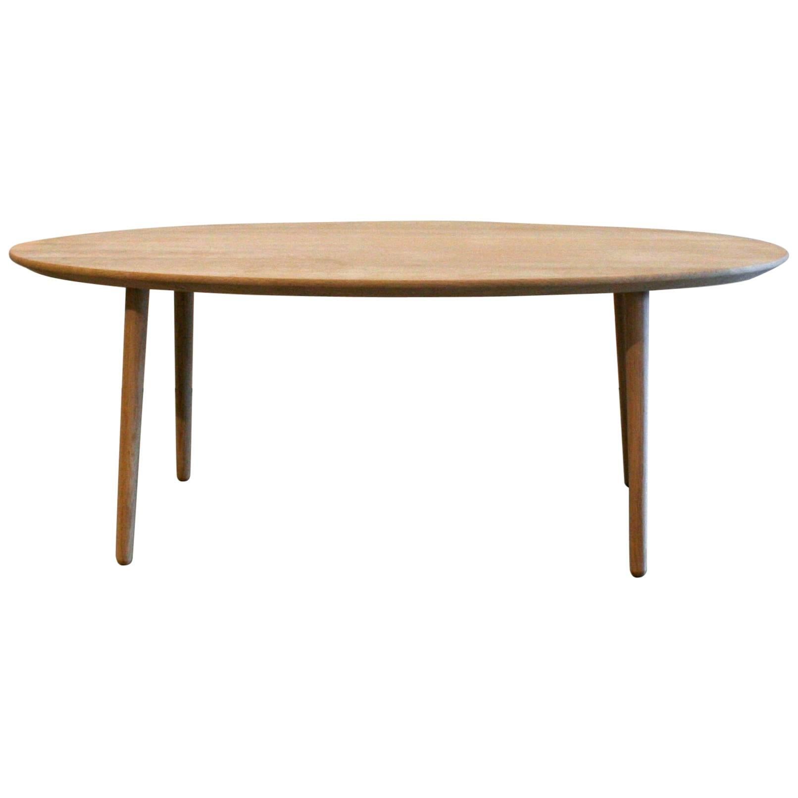 Danish Soaped Oak Coffee Table For Sale