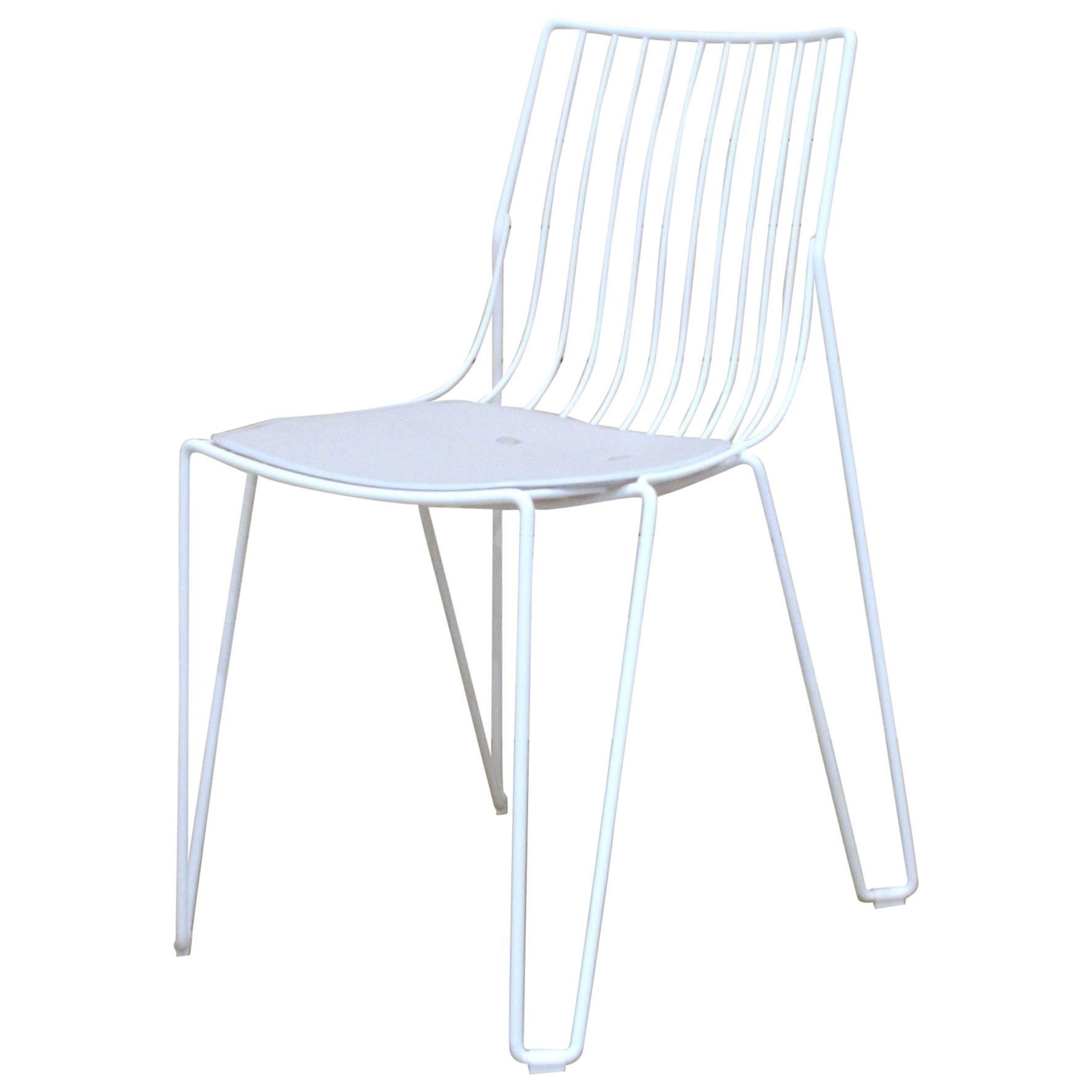 Tio White Dining Chair by Mass Productions For Sale