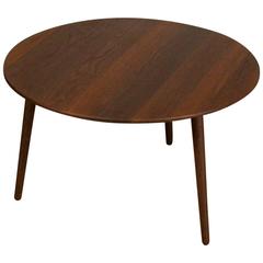 Danish Smoked Oak 27D Accent Table Danish Smoked Oak 27D Accent Table