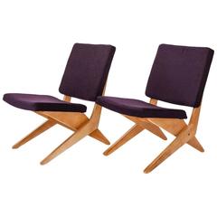 Pair of FB 18 "Scissor" Lounge Chairs from the Dutch Maker Pastoe