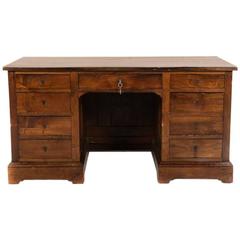 Solid Oak Desk Converted from Gothic Coffer