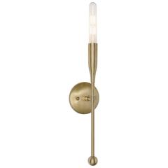 Sorenthia Sconce in Brushed Brass with Led Bulb by Studio Dunn, Made to Order