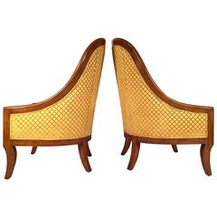 Spoon Back Pair of Chairs by Baker Furniture