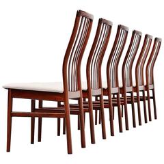 Niels Koefoed Dining Chairs in Rosewood, Denmark, 1960 11