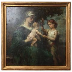 Painting Holy Family, Italian Style