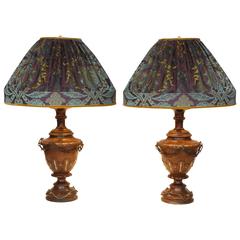 Antique Pair of Napoleon III Lamps