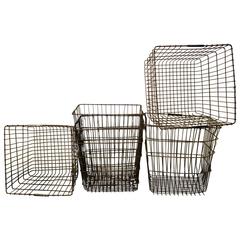 Vintage Wire Baskets, 1950s