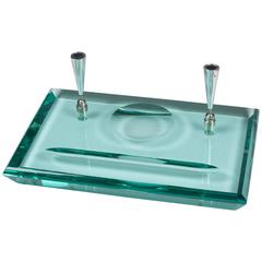 Fontana Arte Glass Desk Tray, Italian, 1950s 12