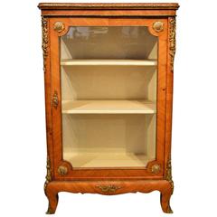 French 19th Century Period Kingwood and Ormolu Mounted Pier Cabinet 1