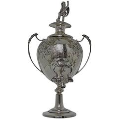 19th Century Victorian Plate Tea Urn, circa 1865 (Unmarked)