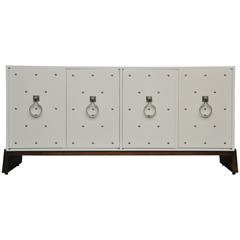 Tommi Parzinger Nickel Studded Sideboard 10