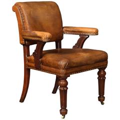 William IV Mahogany Library Chair