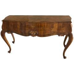 Vintage Rococo Style Console with a Modern Twist Hollywood Regency