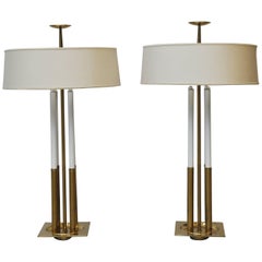 Tommi Parzinger for Stiffel Brass Table Lamps